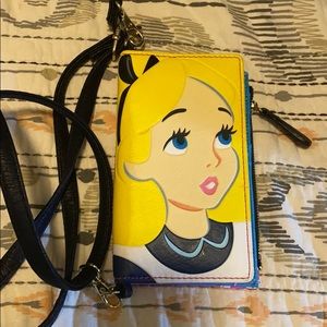 Alice in Wonderland Loungefly Wallet Crossbody